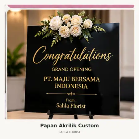 Papan Bunga Akrilik Sabu Raijua
